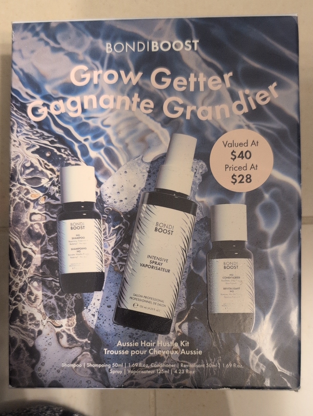 Grow Getter BONDIBOOST Aussie Hair Hustle Kit Brand New Set